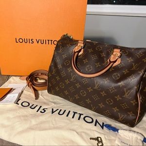 Louis Vuitton Monogram Speedy 30 Bandouliere
